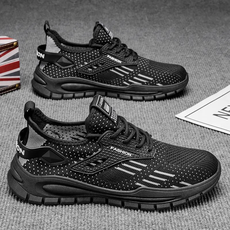 UYCEKK Men'S Sports Shoes| Breathable Mesh, Comfortable Cushioned, Lace-Up Low-Top Casual Sneakers for Walking, Gym Training, Lightweight Fashion Trendy Skate Shoes, Spring Summer New Style