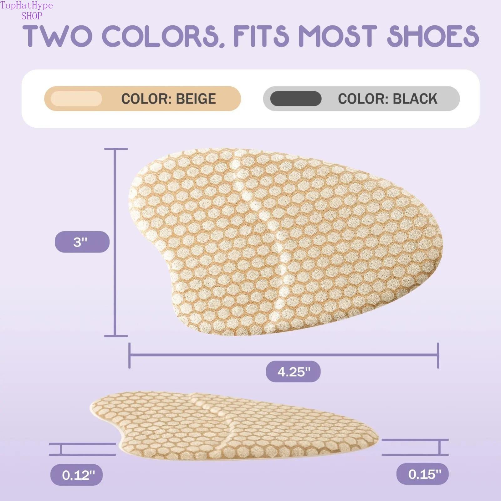 8/4 Pairs Metatarsal Foot Pads Anti Slip Ball Of Foot Cushions Invisible High Heel Comfort Inserts Soft Foot Care Accessories For Ladies Daily Walking Outdoor Travel Casual Use Festival Practical Prese