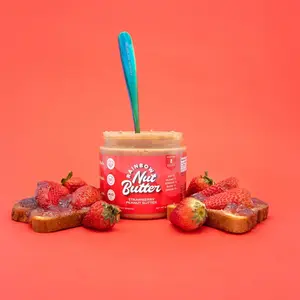 Strawberry Peanut Butter Spread Gluten Free Honey Roasted Snack Dessert Dip Sweet Flavor NO TOPPINGS