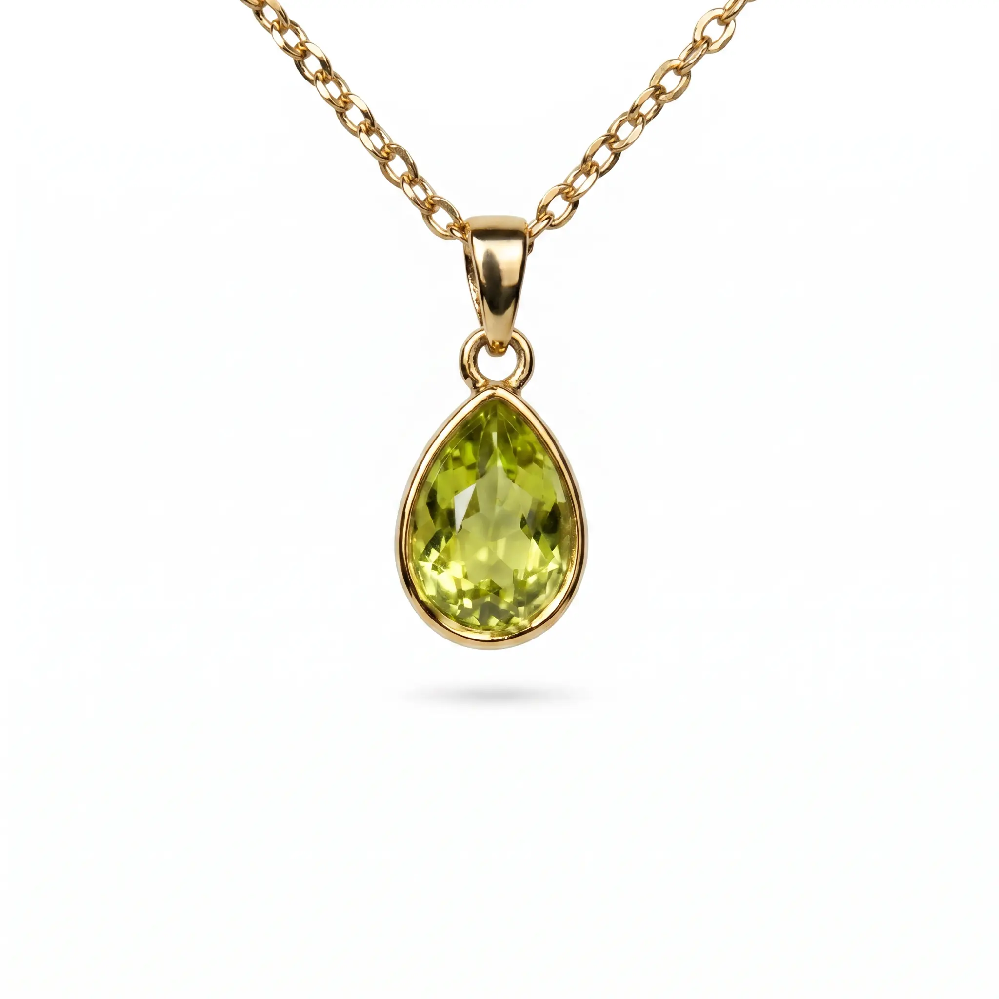 August 18K Gold Plated Necklace with Genuine Swarovski Crystal Birthstone Pendant