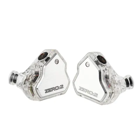 Linsoul 7HZ x Crinacle 0:2 Custom Wired Electronic IEM Earbuds, 10mm Dynamic Driver In-Ear Monitors, 0.78mm 2-Pin OFC Cable, Metal Plug, 20kHz Frequency Response for Music & Gaming