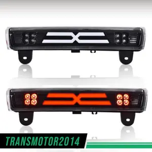 FIT FOR 00-06 TAHOE YUKON THIRD 3RD TAIL BRAKE LIGHT REAR STOP LAMP BLACK/CLEAR