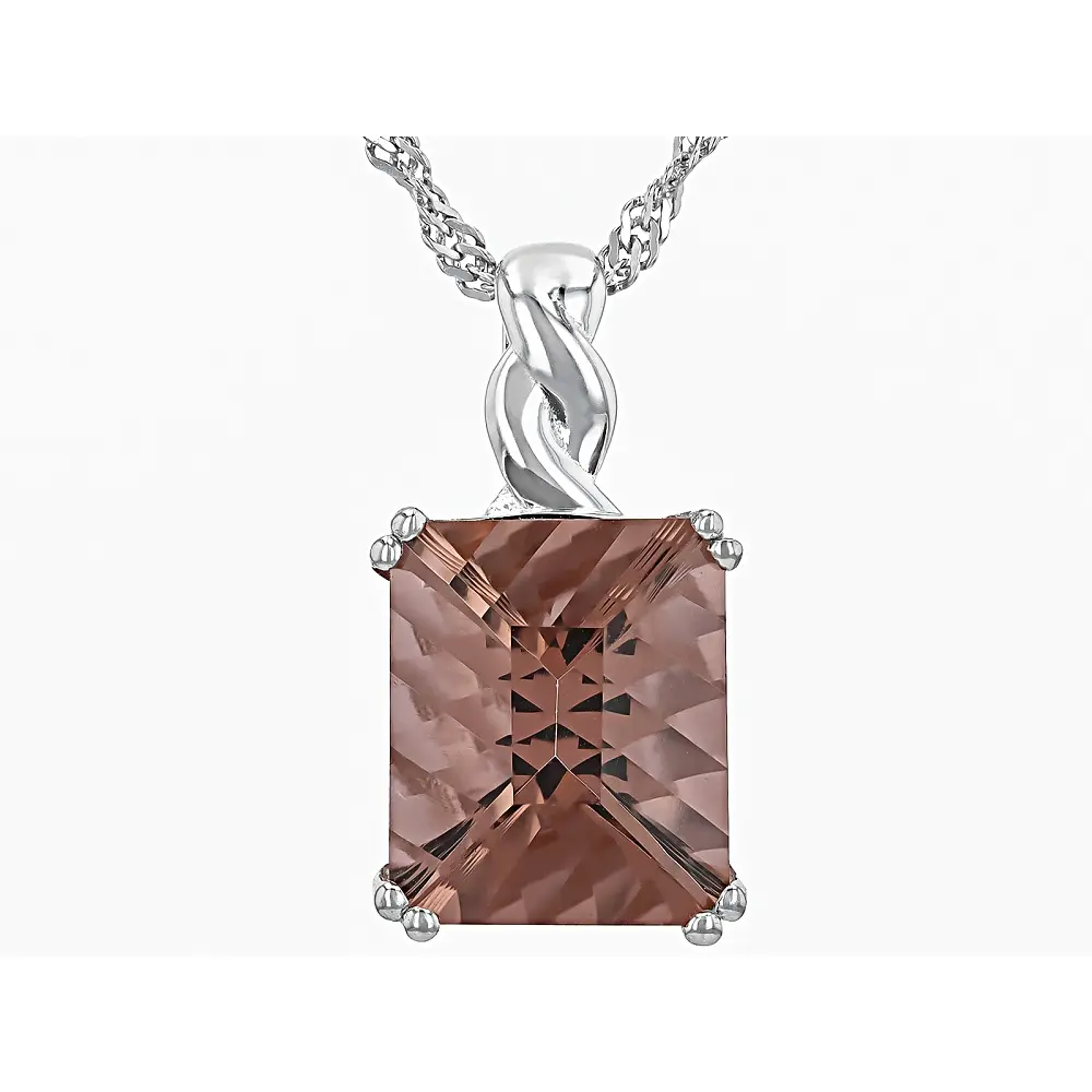 JTV Color-Change Zandrite(R) Rhodium Over Sterling Silver Pendant With Chain 4.61ct