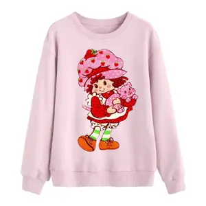 Strawberry Shortcake Shirt, 80s Favorite Shirt, CAT Shirt, 2025 Outfits, Graphic T-Shirt Round Neck Casual