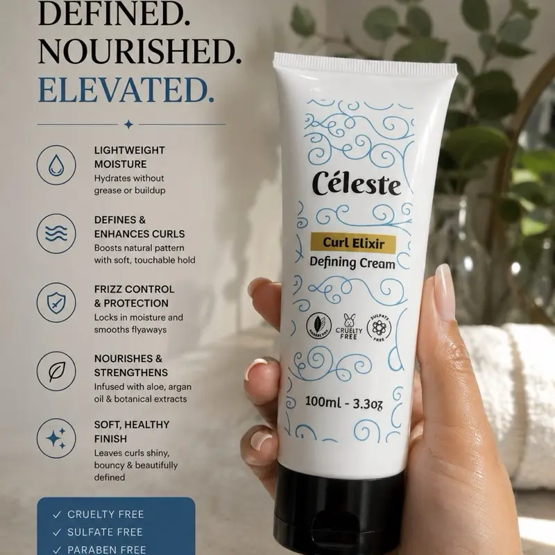 Celeste's Curl Cream: Lightweight, Hydrating,  Moisturizing Haircare