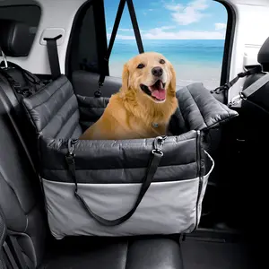 Multi-Function Dog Travel Bed & Car Seat - Convertible Design, Durable Straps, Perfect for Road Trips & Outdoor Adventure