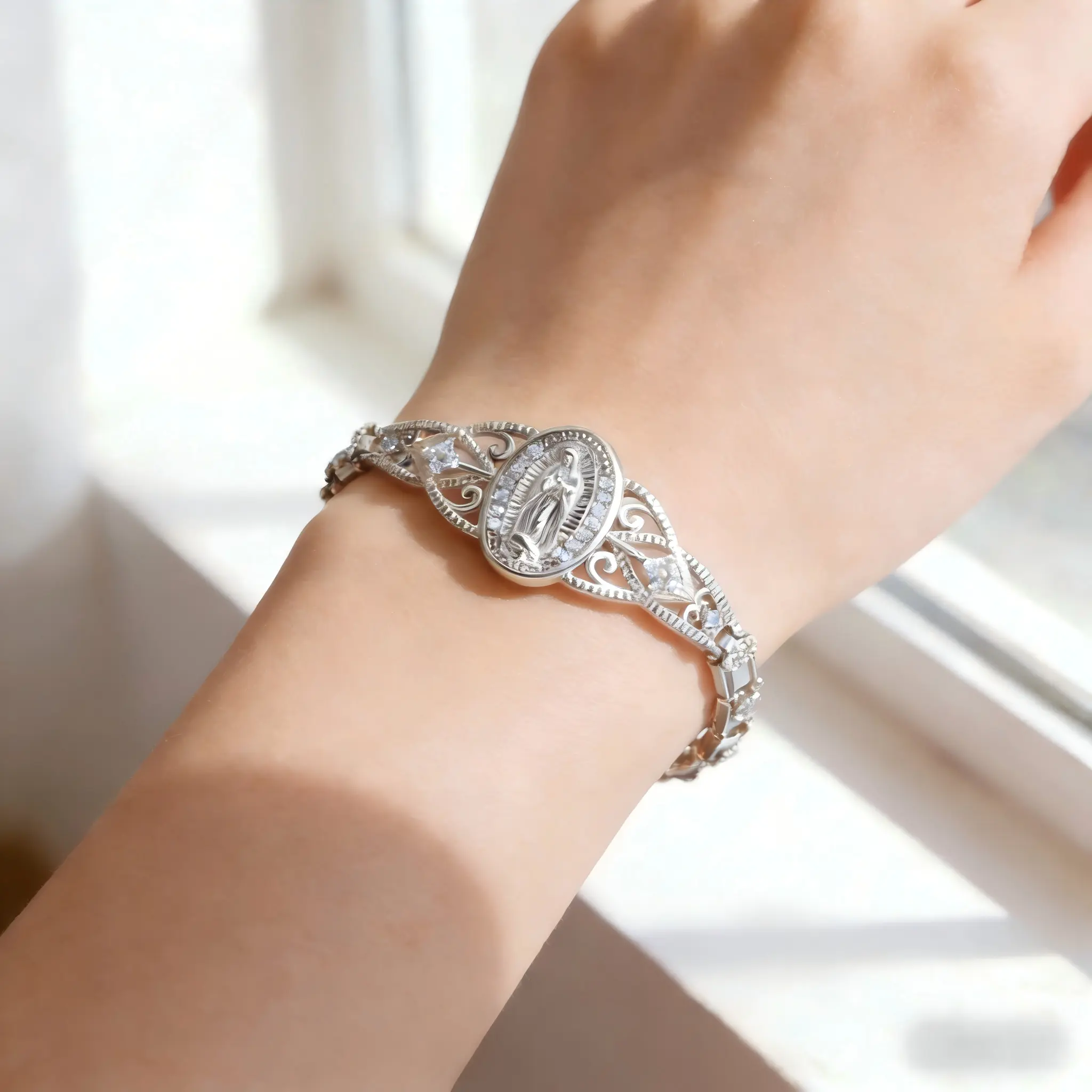 Bracelet for Women - Copper Silver Plated Bracelet, Hypoallergenic Non Tarnish Trendy Jewelry, Bracelets Gifts for Her