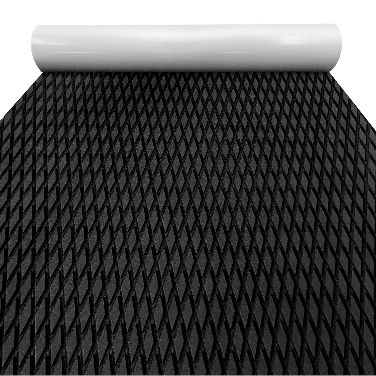 KXKZREN Diamond Groove EVA Foam Boat Flooring Roll - High-Density Shock-Absorption Self-Adhesive Water-Resistant Non-Slip Pad, Easy to Cut Single Roll for Boats, Yacht Decks, Marine Activities, Eva Foam Boat Flooring Pad