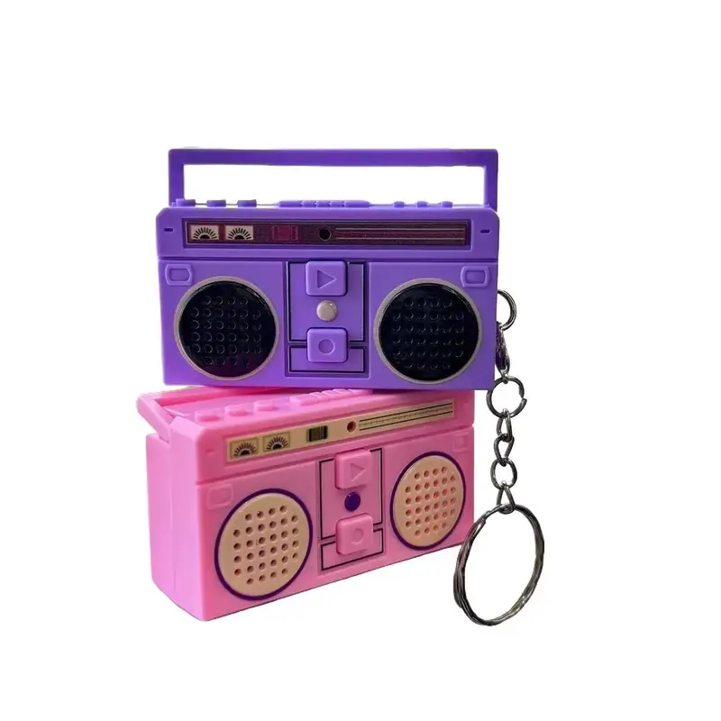 Recording Box 60s Mini Recorder Creative Keychain for Love Messages, Daily Memos and Capturing Song Covers, Ideal Couple Gift and Birthday Gift