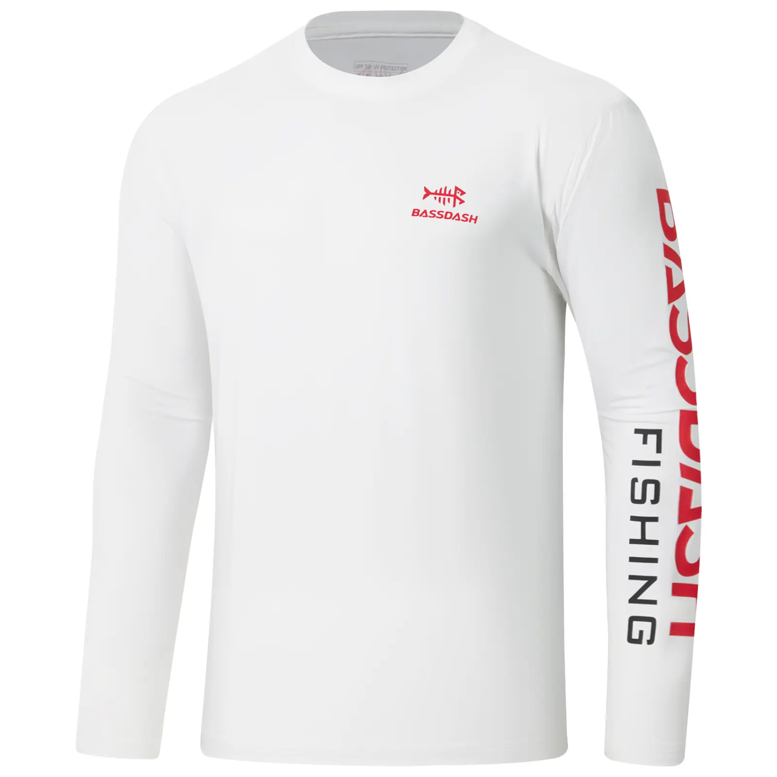 BASSDASH Men’s UPF 50+ Sun Protection Long Sleeve Shirts Quick Dry Performance SPF UV Shirt for Outdoors Fishing Hiking FS31M