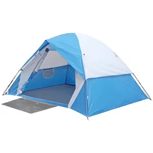 AYA StarsX 2-Person Dome Shape Double Layer Camping Tent, Easy Setup Wate-Resistant Windproof Tent with Mesh Windows & Spacious Room, Camping Accessories for Hiking & Picnics, Outdoor Camping Supplies, Easy Setup Tent