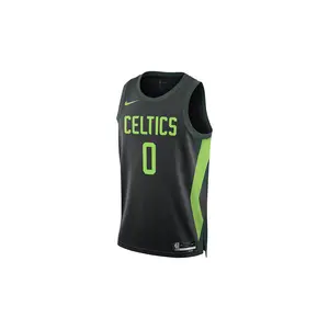 NBA JAYSON TATUM BOSTON CELTICS SWINGMAN JERSEY "Black/Pro Green/Action Green" FQ4335 011