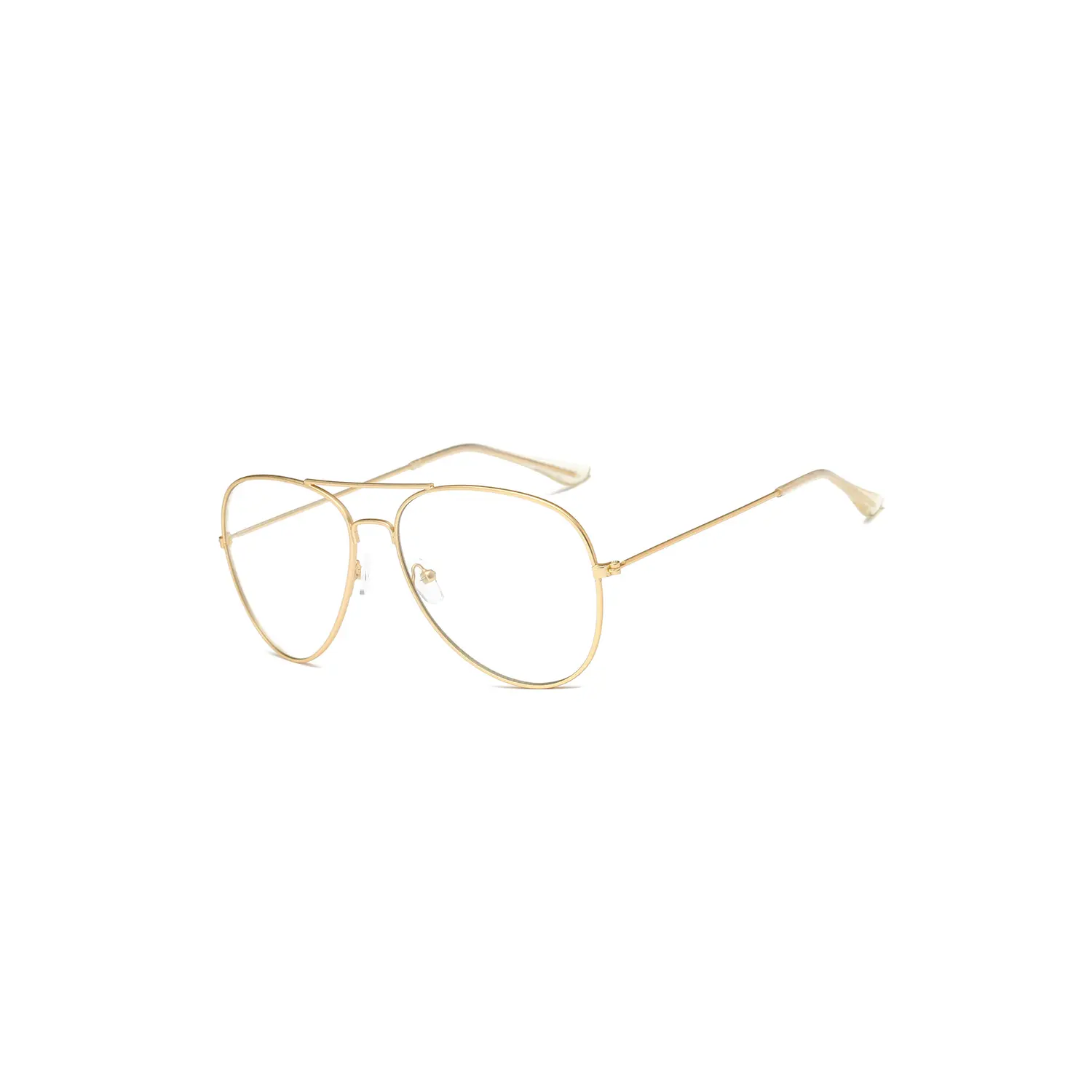 Clear Lens Aviator Eyeglasses Classic Retro F1002-CA03