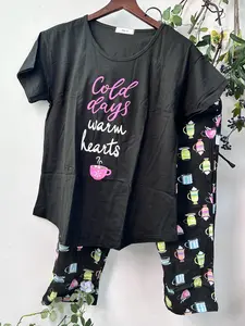 Women's Pajamas Set Short Sleeve Shirts Bottoms Loungewear - Comfortable Nightwear for All Occasions