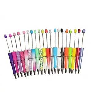 20 Empty Beadable Pens - (Random Colors)