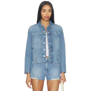 L'AGENCE Janelle Slim Undone Jacket in Carmel