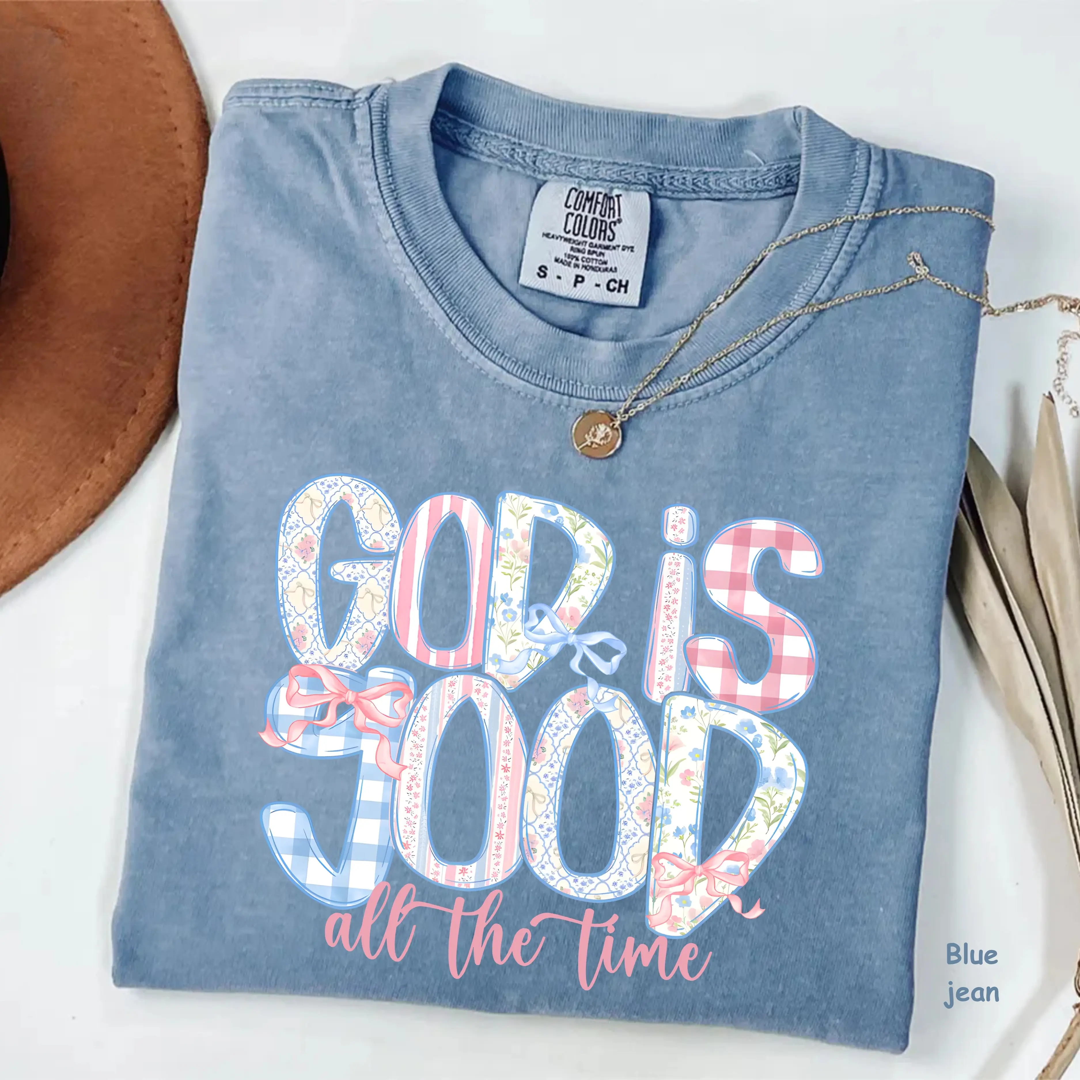 Comfort Colors God Is Good All The Time T-Shirt, Christian Quote Tee, Religious Faith Shirt, Gift for Her, For Woman