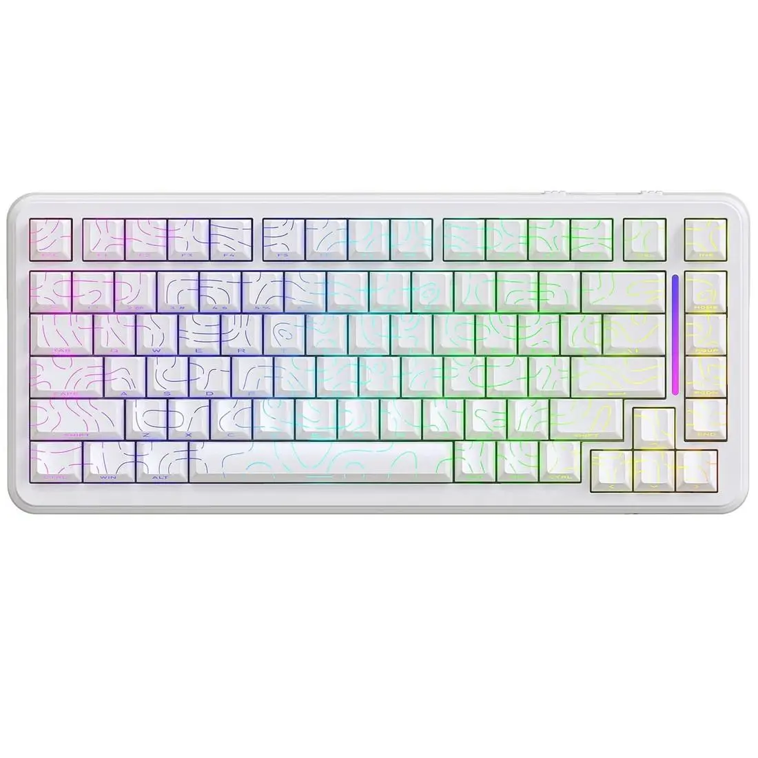ATTACK SHARK X MAMBASNAKE M82HE 75% Magnetic Gaming Keyboard with 8kHz Quick Polling Frequency, Adjustable Actuation and 0.01mm RT Accuracy - RGB Backlit Gaming Keyboard