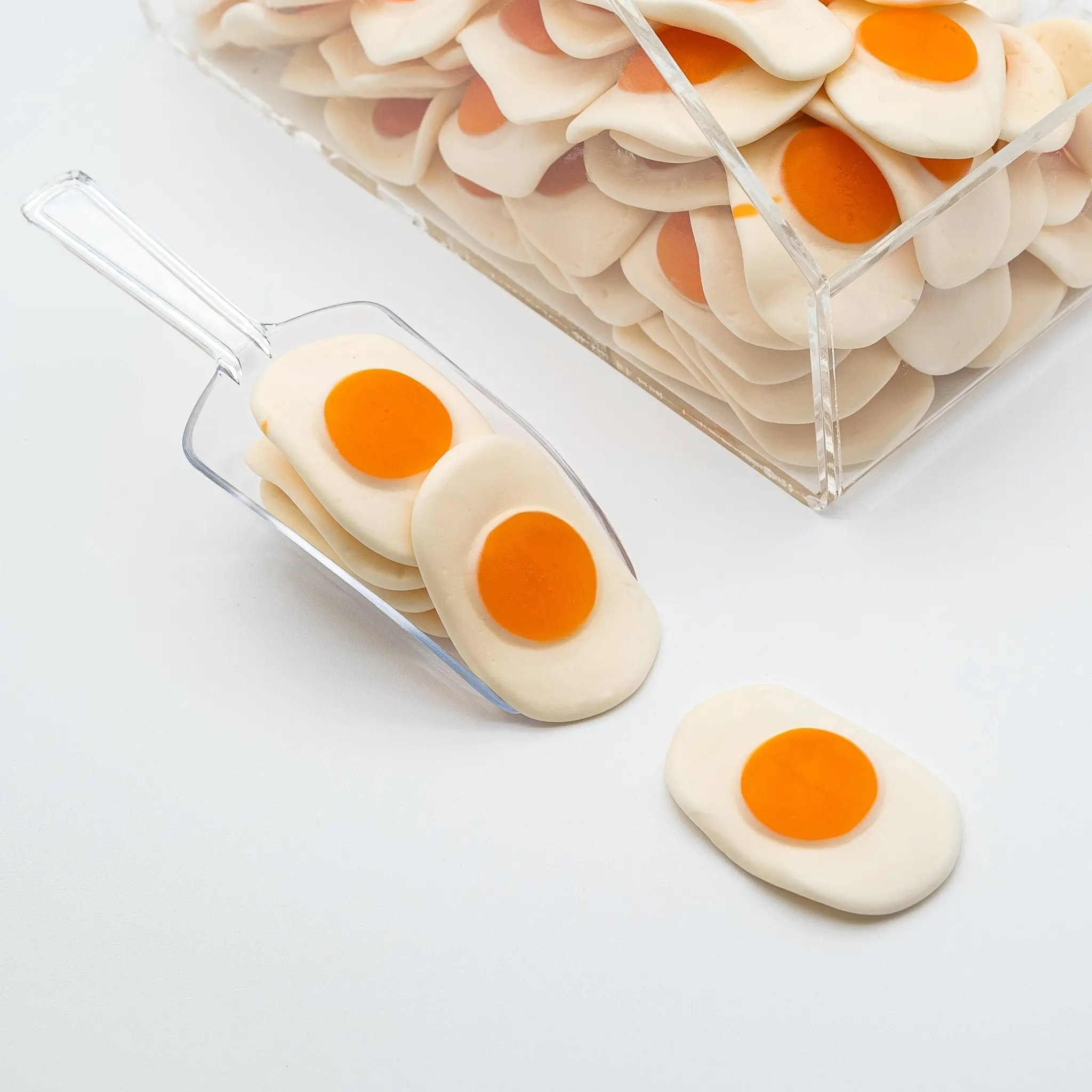 Giant Gummy Fried Eggs - 4oz 8oz 1 lb Candy Bag Corn Snack
