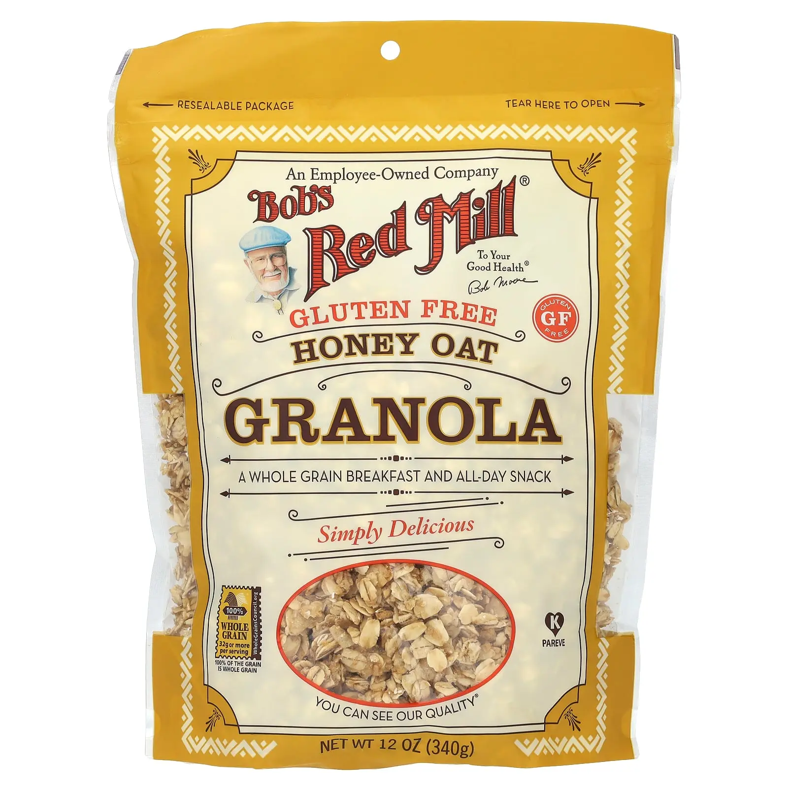 Bob's Red Mill Granola, Honey Oat, Gluten Free , 12 oz (340 g)