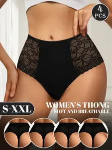 Women Lace Underwear Set, Sexy High Waist Mid-Waist Fitted Panties, Breathable Seamless Design, All-Season Comfort Wear