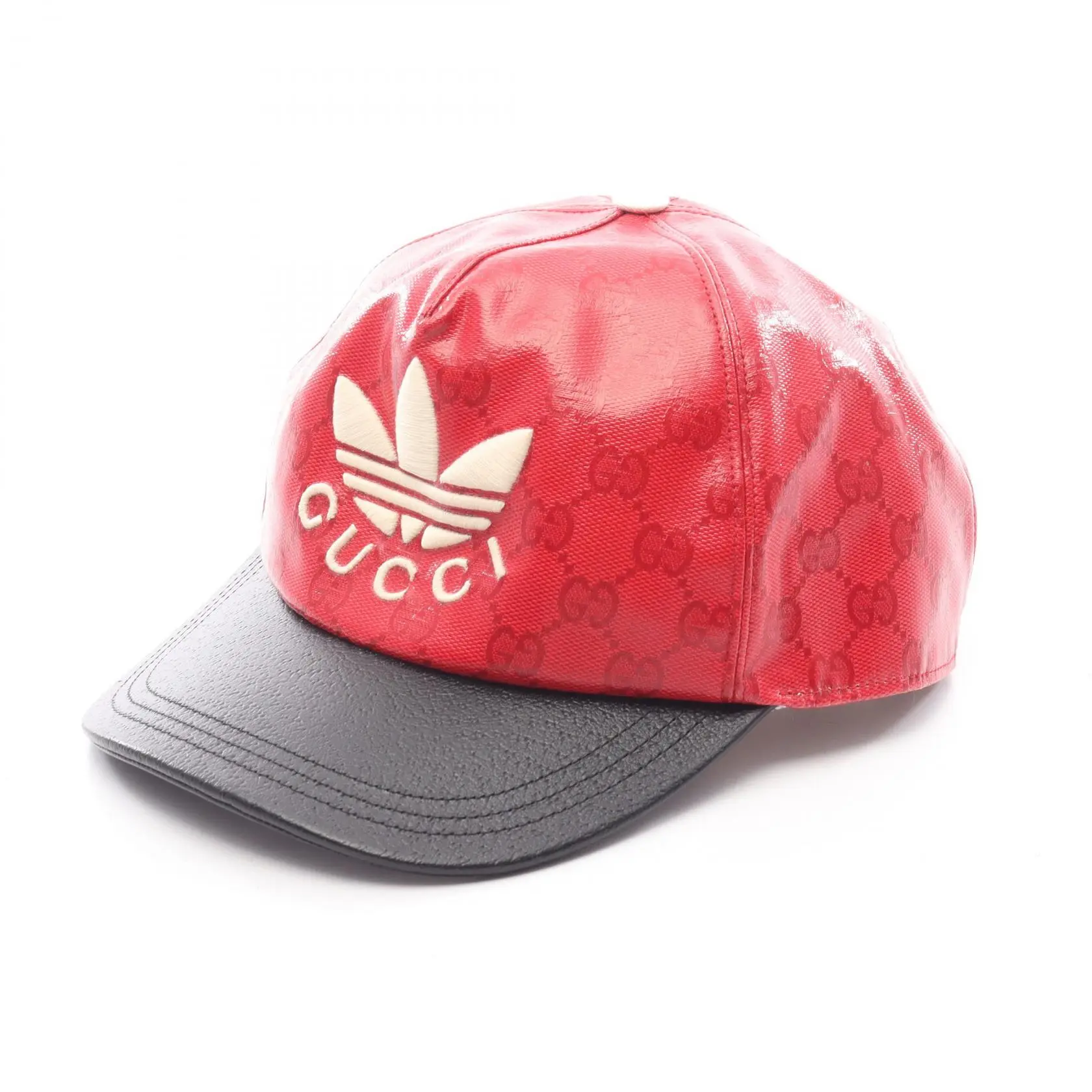 Pre-owned GUCCI Nylon Small Leather Goods adidas GG Trefoil Cotton Baseball Cap