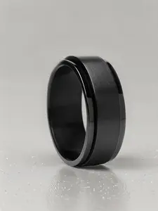 Rotatable Stainless Steel Ring, Spinner Rings, Fashionable Casual Jewelry, Perfect Gift for Friends & Family, All-Season Wear, Daily & Party Use