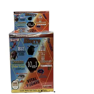 Hiero Vitamin 100 Cápsula 10 en 1  - B12 Antioxidant Dietary Supplement for Healthcare and Edible Fitness’s