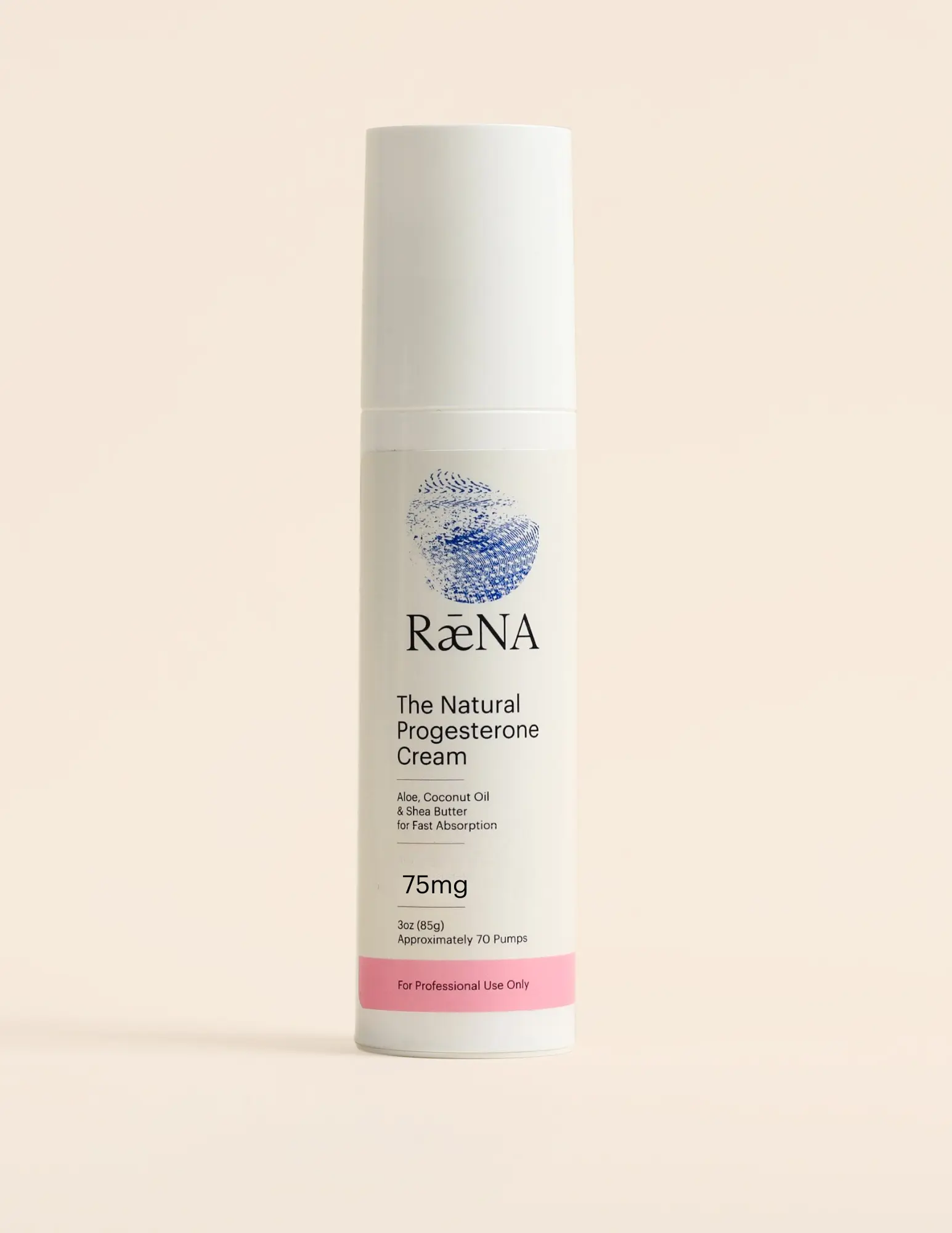 Raena The Natural Progesterone Cream 75mg - Bio-Identical Plant-Derived Formula for Hormonal Wellness & Skin Repair - USA Made Moisturizer