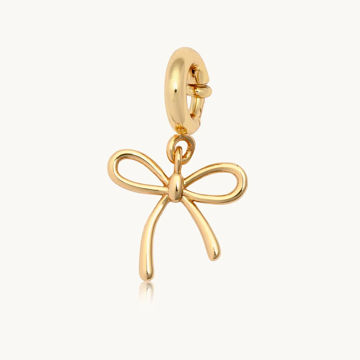 Little Words Project, Bow Charm – 14k Gold-Plated, Versatile Accessory