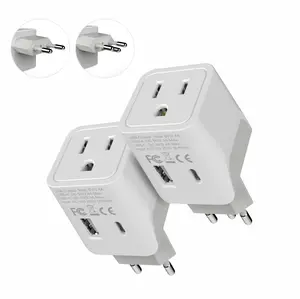 Brazil Travel Adapter Plug Combo - Type C, N | USB-A + USB-C - Brazilian Combo (CTU-9C-11C)