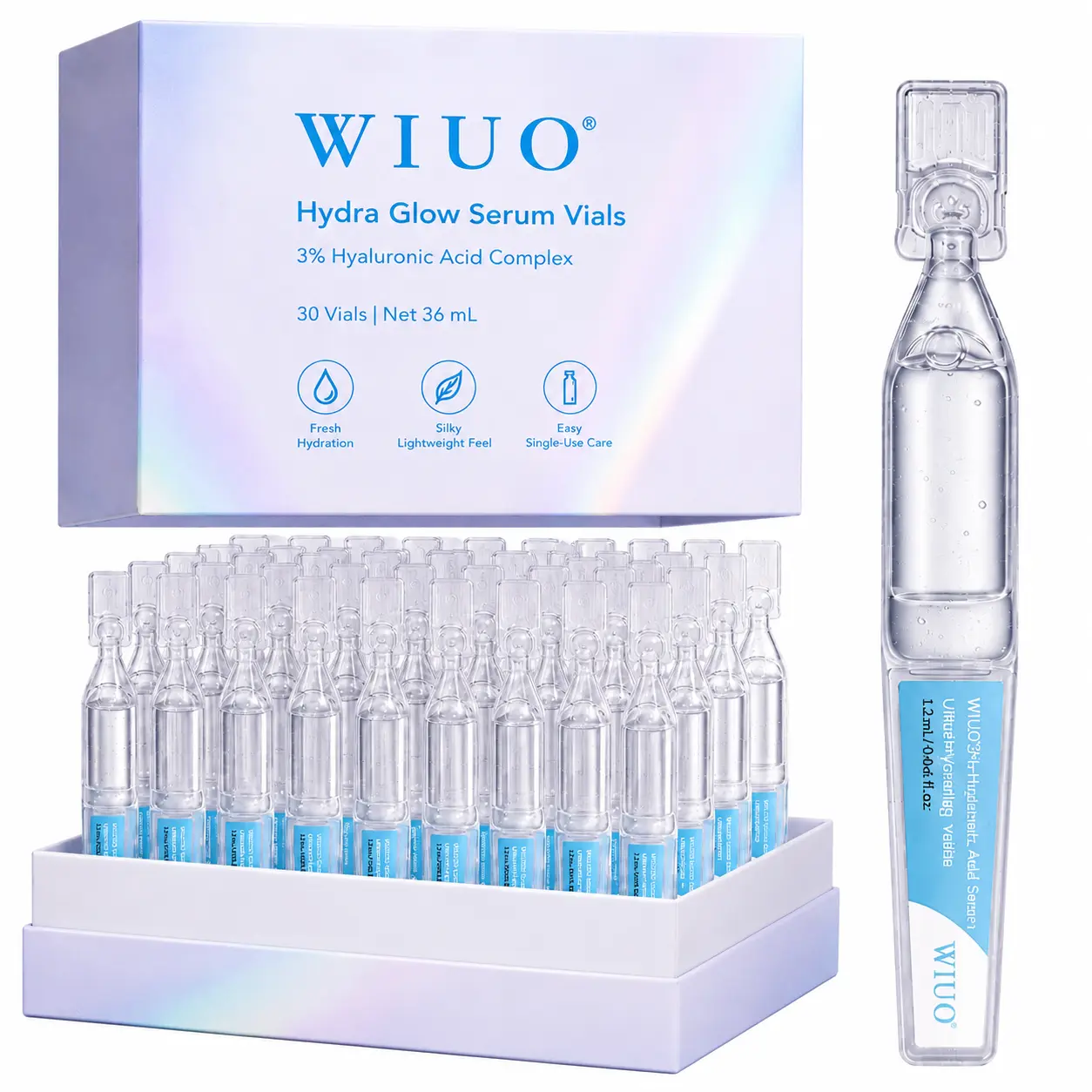 Hyaluronic Acid Serum | 3% 4D Hyaluronic Acid | Deep nourishment | Hydration and long-lasting moisture | Boosts skin brightness | Smooths fine lines | Glass-skin glow | Great for all skin types