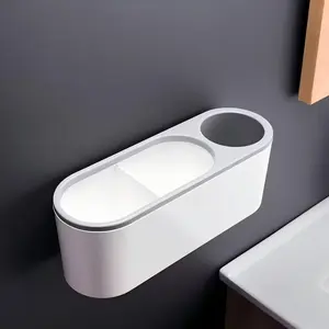 Hair Dryer Rack Organizer, Dyeing Rod Straightener Styling Tool Storage Box, Bathroom Hair Care Tools Holder, Cabinet Door Embedded Design