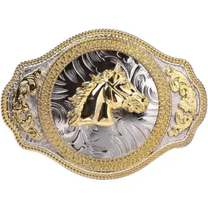 Western Rodeo Horse Belt Buckle Engraved Celt Pattern cowboy buckles for men and women
