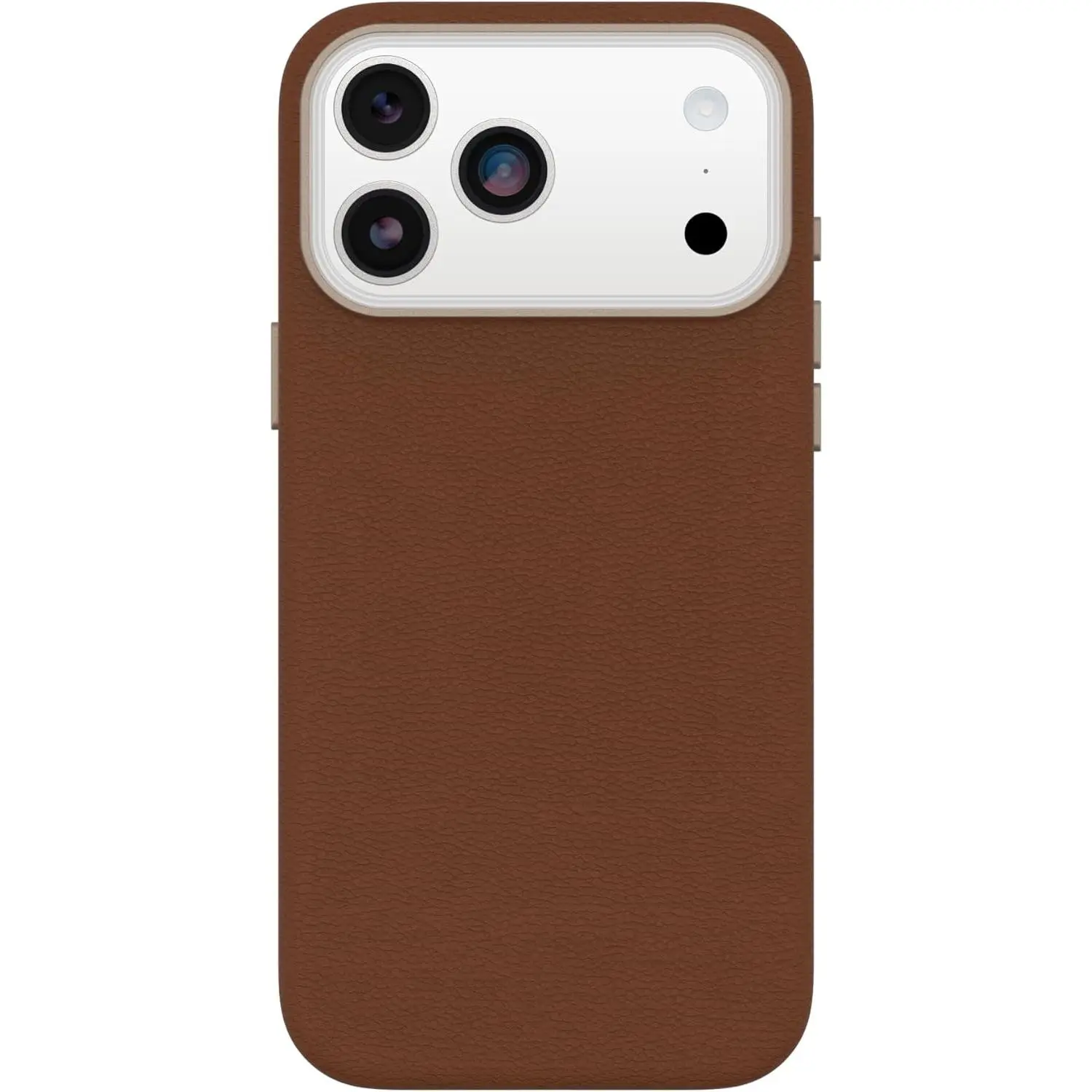 OtterBox iPhone 17 Pro Max Symmetry Series Cactus Leather Case - Desert Saddle - Brown - Slim, Premium Protective iPhone Case