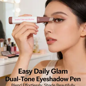 6-Color Dual-Effect Eyeshadow Stick for Stunning Makeup, Waterproof and Long-Lasting with Matte and Shiny Effects, Easy Application for Lazy Girl