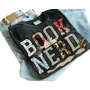 2026 New Boxy Fit Tee 100% Premium Cotton  Book Nerd PRINTED Vintage T-shirt Retro Bookish Trendy Lover Retro Tee Trendy For Booktok Librarian Gift Idea Bookish