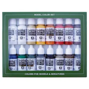 212 MAIN Acrylicos Vallejo VJP70149 Model Color Art Materials Set, 16 Bottles for Napoleonic French & British 1789-1815 Figure Painting, Home Decor Statues & Figurines Art Supplies