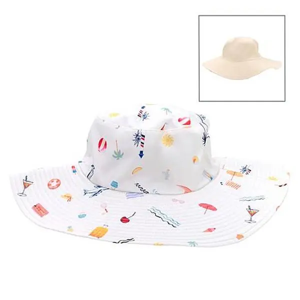 Samantha Brown Printed Reversible Bucket Hat