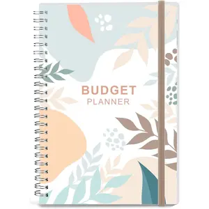 Budget Planner - Monthly Finance Organizer with Expense Tracker Notebook to Manage Your Money Effectively, Undated Finance Planner Account Book, Start Anytime, 1 Year Use, A5