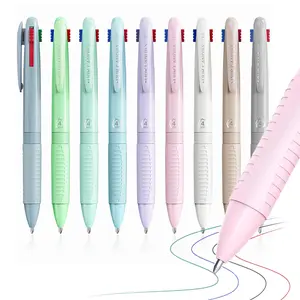 Four Candies Multicolor Pens, 4-in-1 Colored Pen, 9 Pack 1.0mm 4 Color Pens, Quick Dry Nurse Pens, Smooth Writing Colored Ink Pens, Comfort Grip & Macaron Office Stationery Back to School Gift School Supplies, HolidayHaul For Women Drawing Sketching