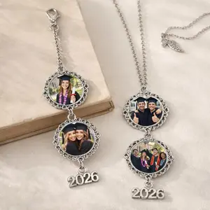 Personalized Graduation Photo Tassel, Graduation Gift, Memorial Grad charm, Memorial Taasel Gift, Gift for Graduates, Class of 2026 Keepsake