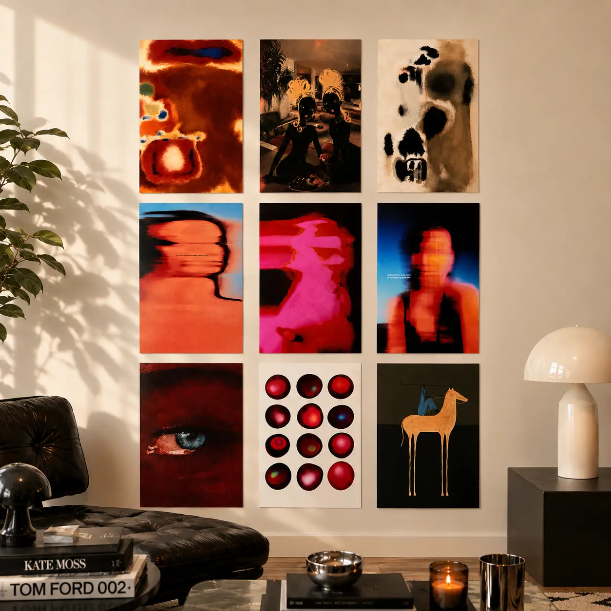 9 Piece Moody Gallery Wall Art Set