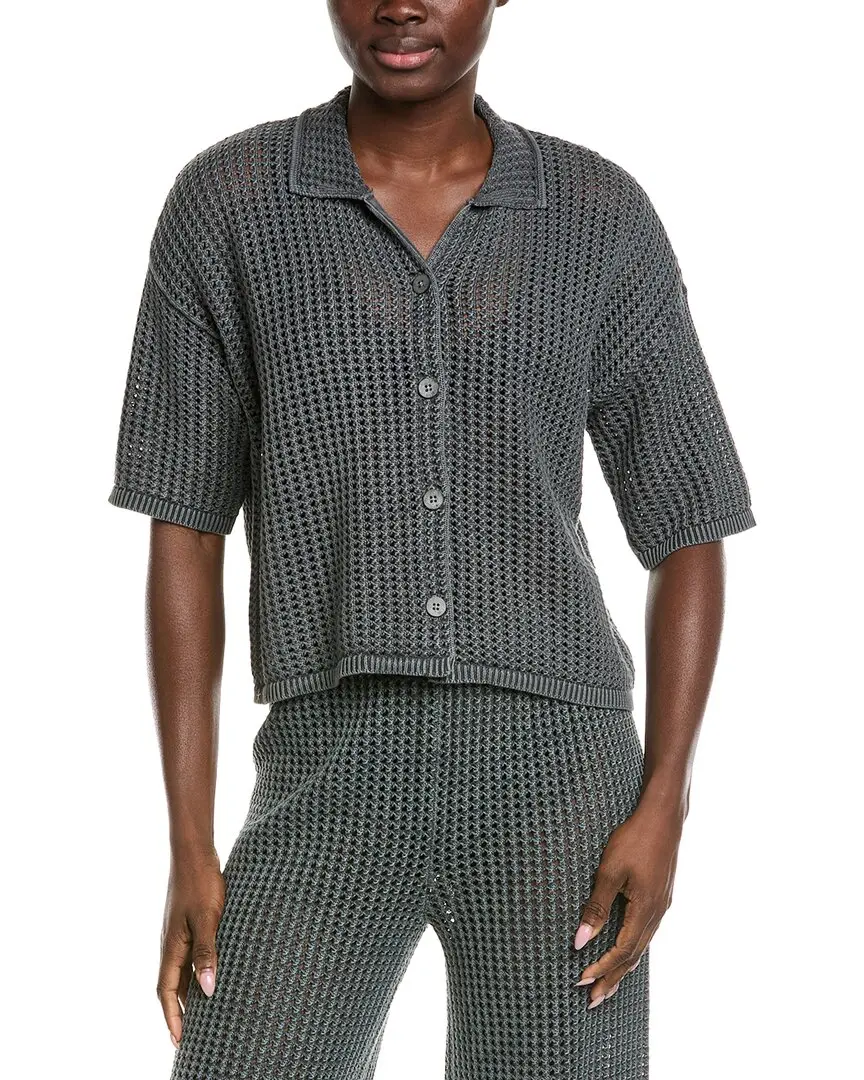 Barefoot Dreams Sunbleached Open Knit Shirt