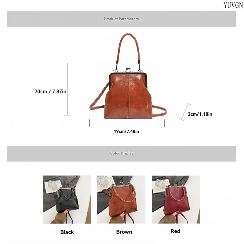 Women's Retro Crochet Adjustable Strap Casual Mini Handwoven Shoulder Bag - Sports & Outdoor Gym Accessory Satchel