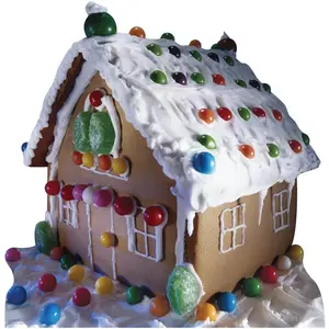 212 MAIN Advanced Graphics 942 Life-Size Corrugated Cardboard Gingerbread House Stand-Up, Wall-Mount & Door Home Decor Ornaments