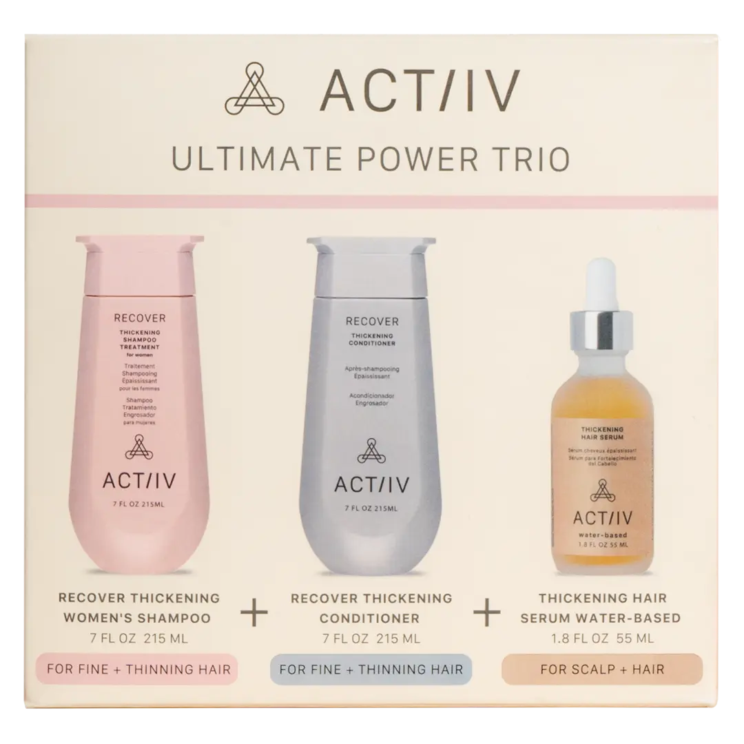 ULTIMATE POWER TRIO FOR WOMEN Shampoo Conditioner and Serum Kit for Thinning Hair