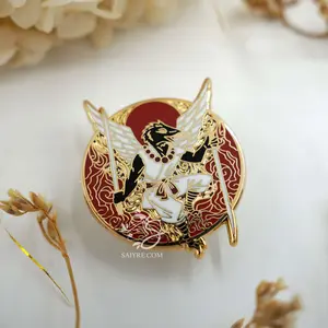 Tengu Enamel Pin | Japanese Collection | Supernatural Bird Mythology Art Pin