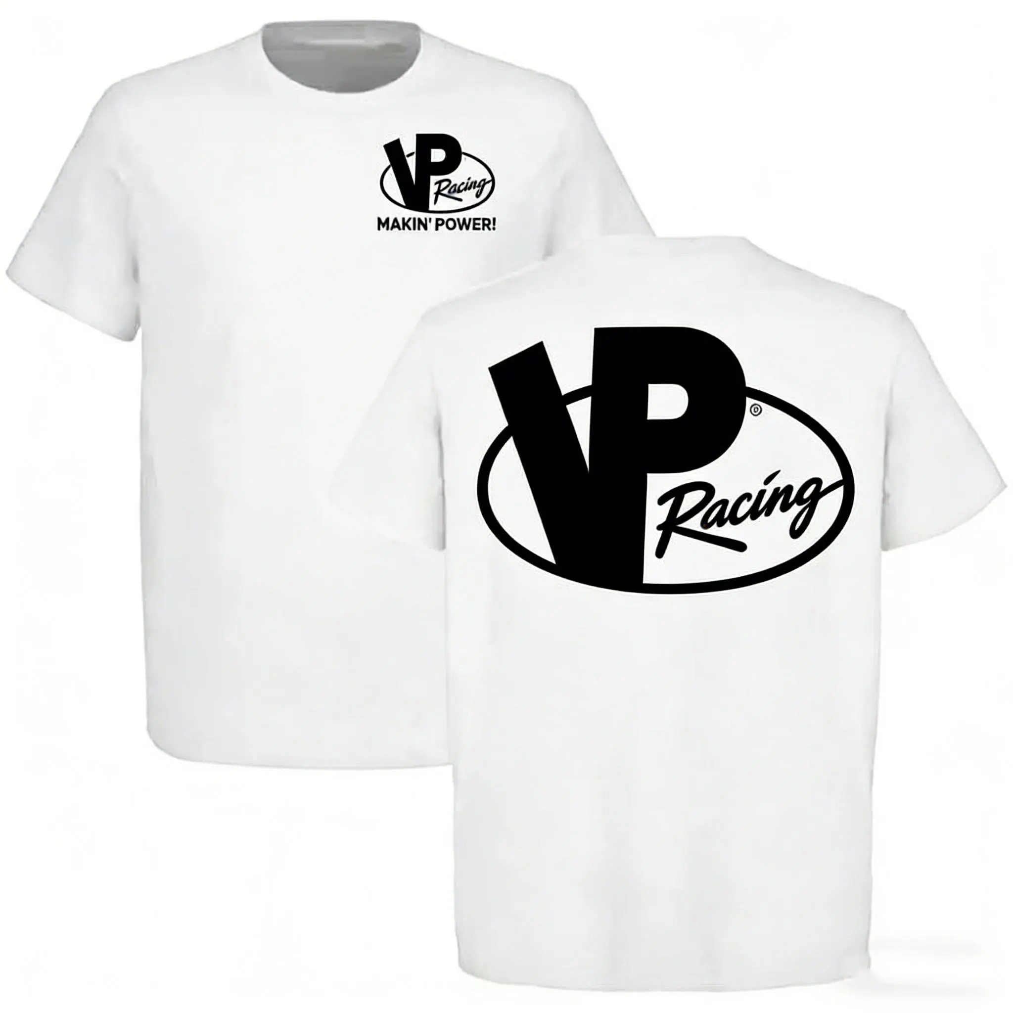 Men's Fitted T-Shirt with "Makin' Power" Motorsport Graphic, Soft Cotton Round Neck Top for Work & Party, Menswear, Tshirt, Motorsport Print, L, Shortsleeve, Tops, Casual, Clothes, Digital Print, Customizable, Breathable, All Seasons, Athletic, Streetwear