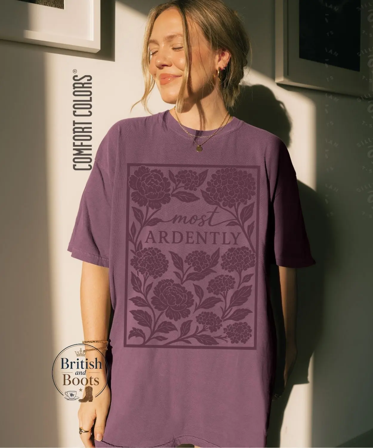 Most Ardently Pride and Prejudice Shirt|Comfort Colors|Jane Austen TShirt|Darcy Shirt|Bookish Tee